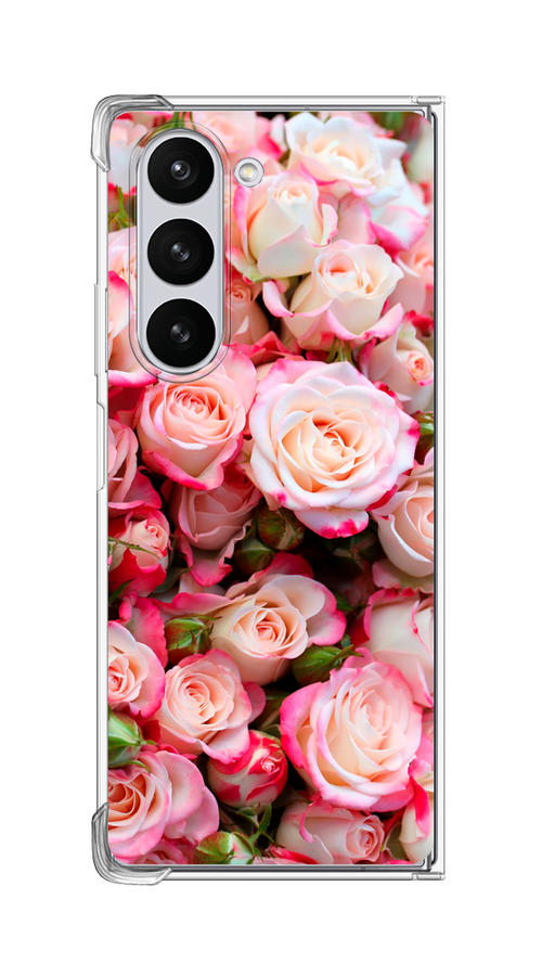 

Чехол на Samsung Galaxy Z Fold 6 "Много роз", Розовый, 2109850-1