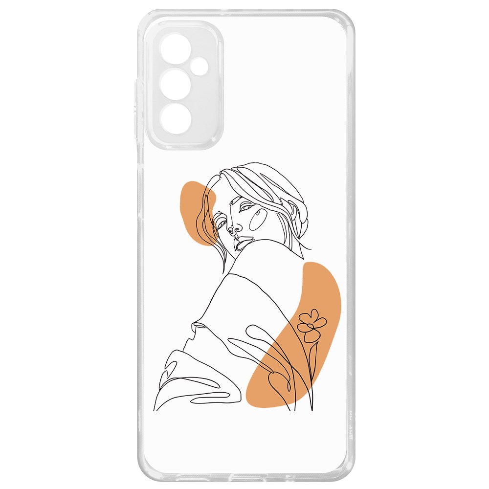 фото Чехол-накладка krutoff clear case загадка для samsung galaxy m52 (m525)