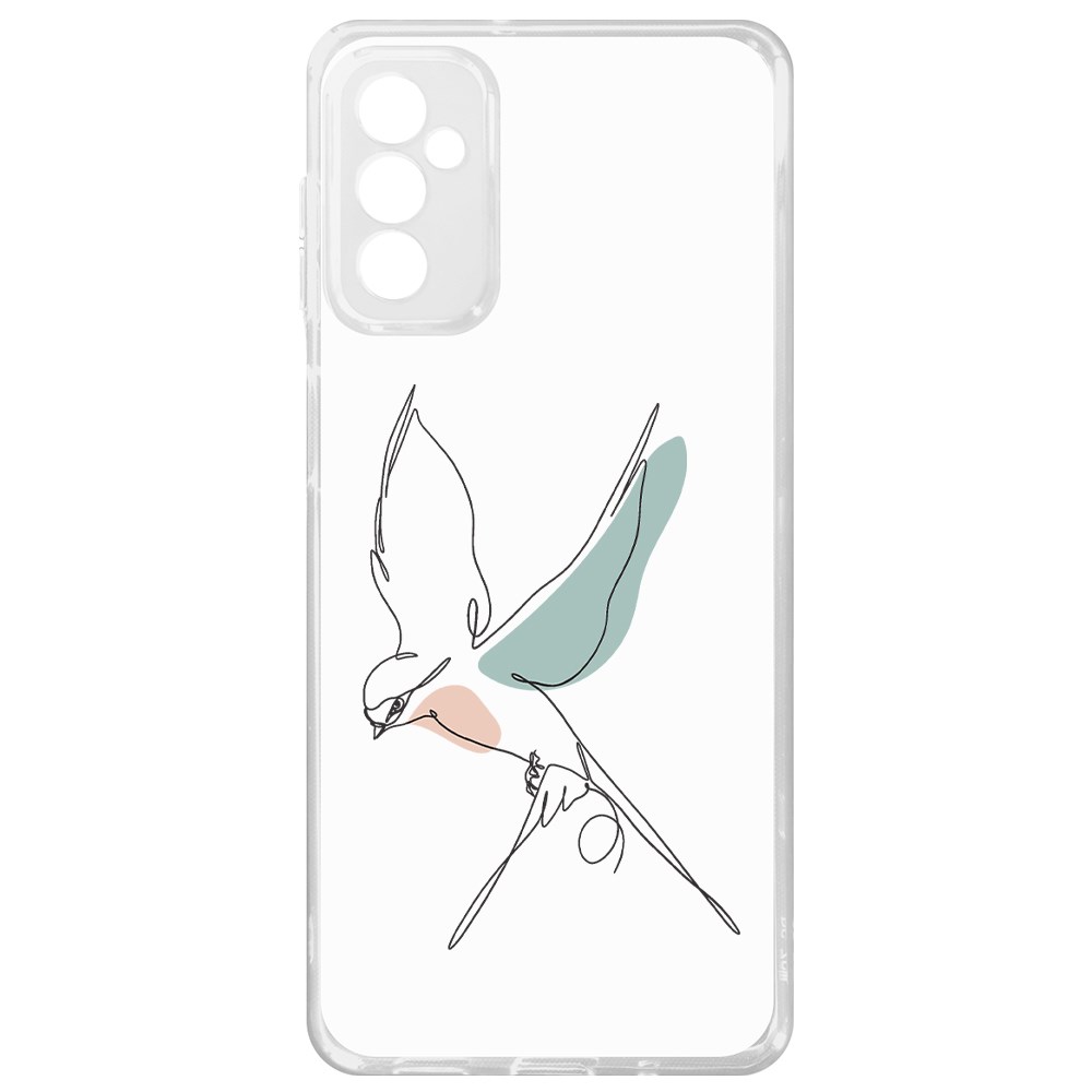 фото Чехол-накладка krutoff clear case полет для samsung galaxy m52 (m525)