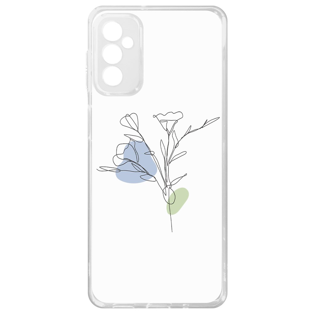 

Чехол-накладка Krutoff Clear Case Эустома для Samsung Galaxy M52 (M525)