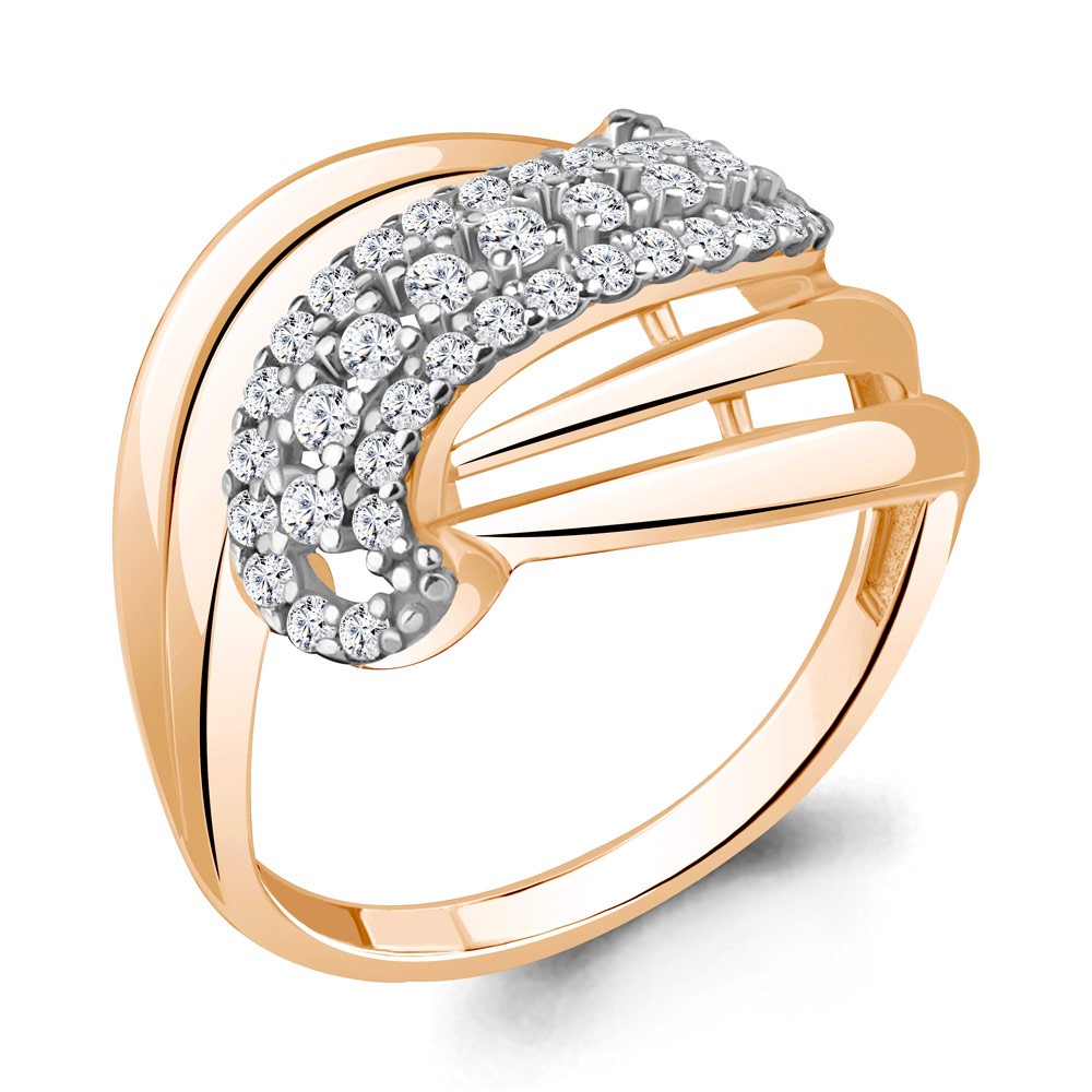 

Кольцо из серебра с фианитом р. 16,5 Aquamarine 64509А_925_з, 64509А_925_з