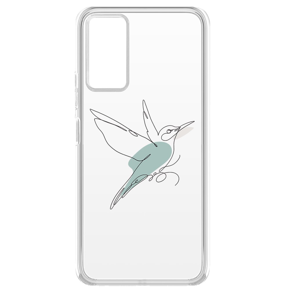 

Чехол-накладка Krutoff Clear Case Легкость для Tecno Pova 2, Прозрачный