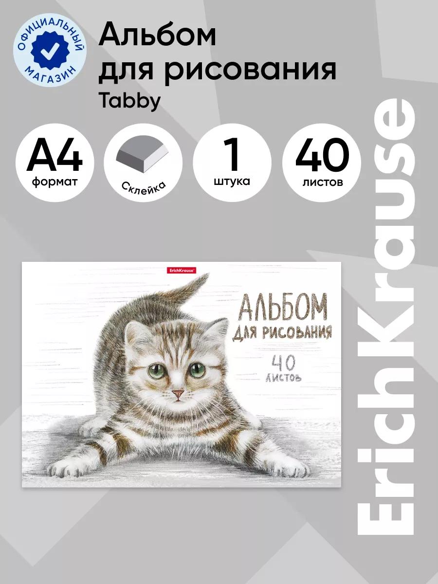 Альбом для рисования на клею ErichKrause Tabby, А4, 40 листов