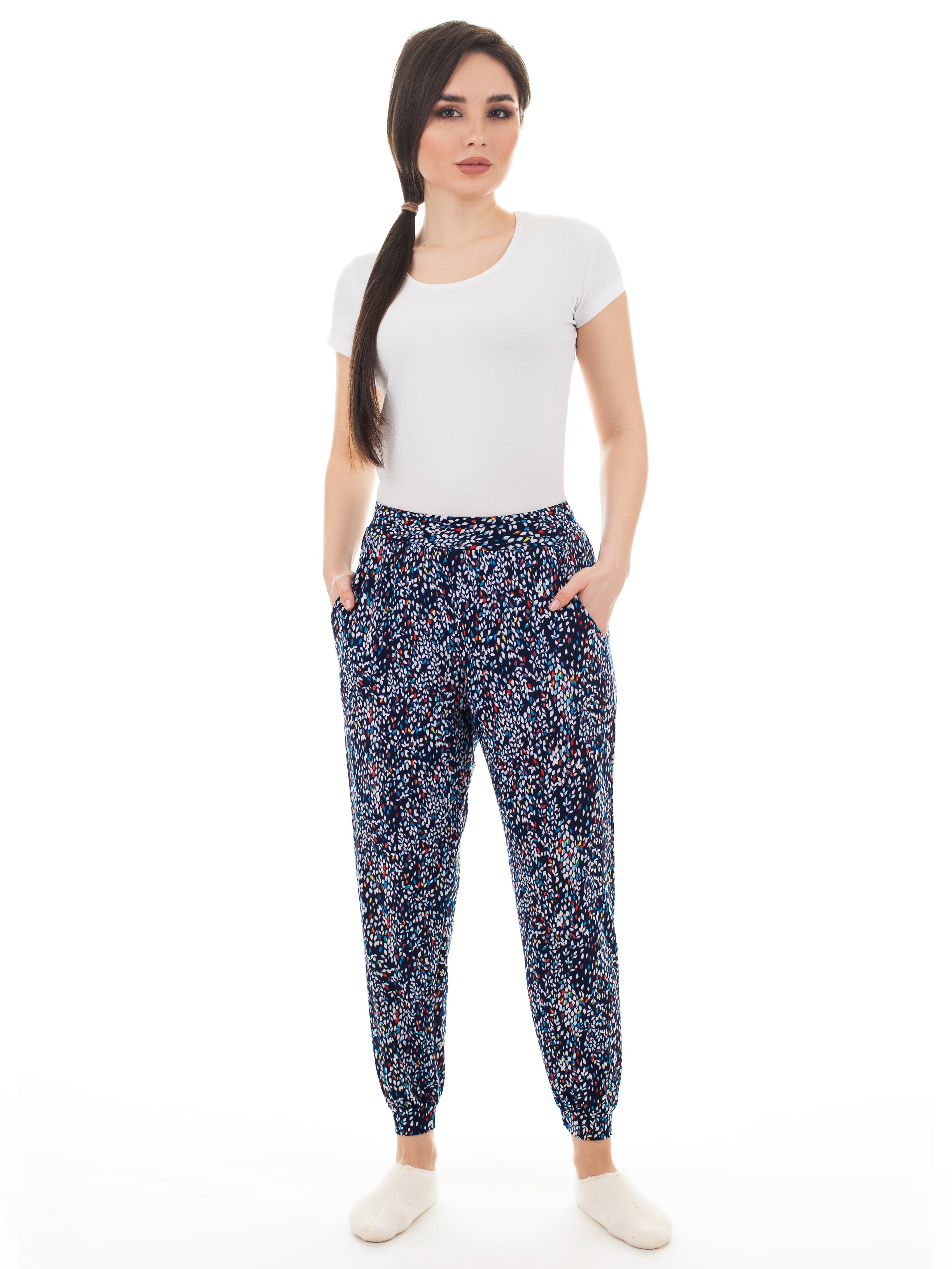 

Брюки женские S-Family 36-БМ голубые 52 RU, 36-БМ