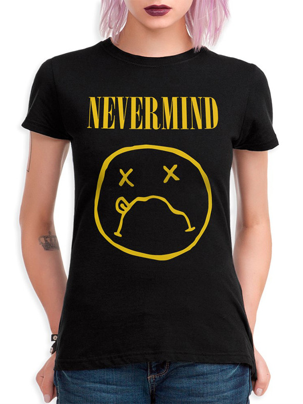 

Футболка женская DreamShirts Studio Nirvana / Нирвана / Nevermind / Курт Кобейн черная M, Черный, Nirvana / Нирвана / Nevermind / Курт Кобейн