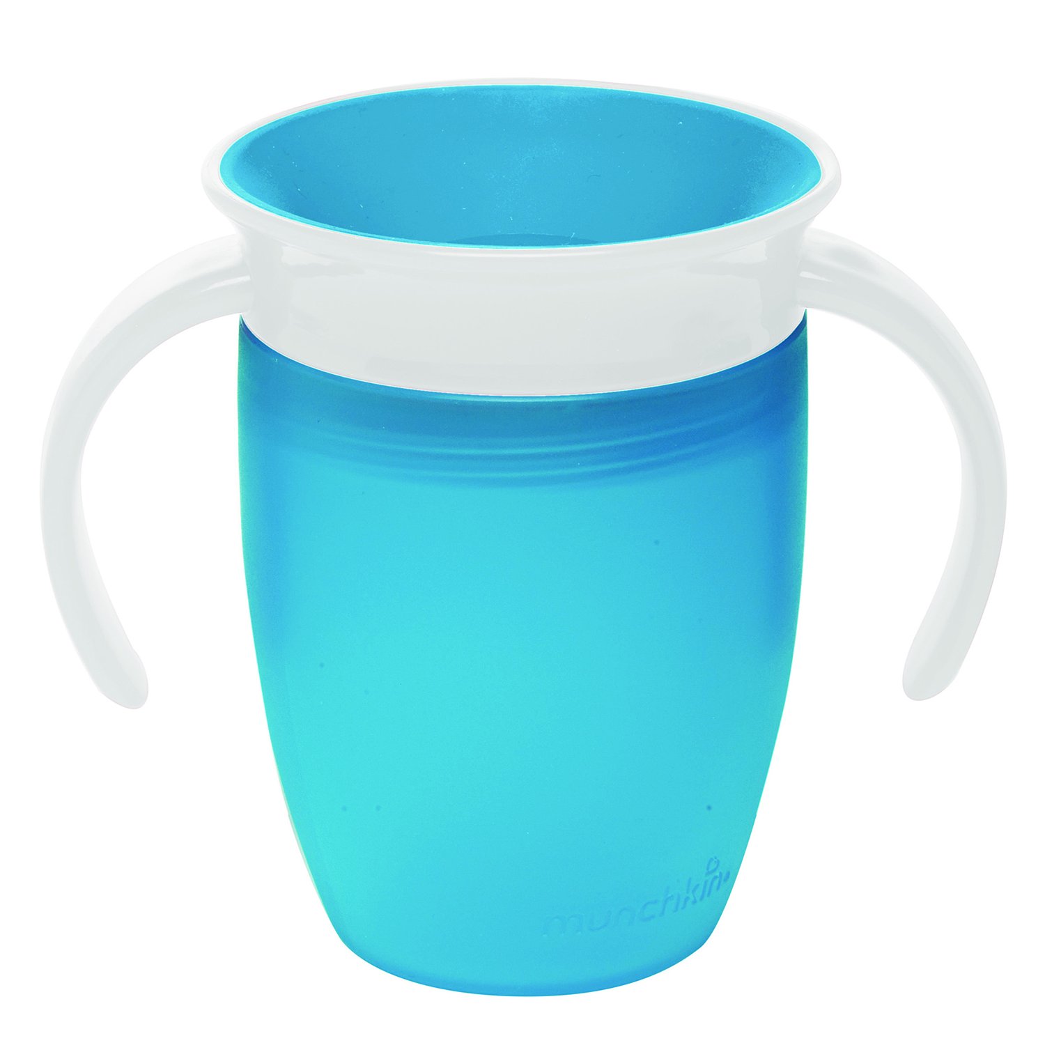 фото Munchkin поильник - чашка click lock bite proof ™с ручками голубой 207мл 6+