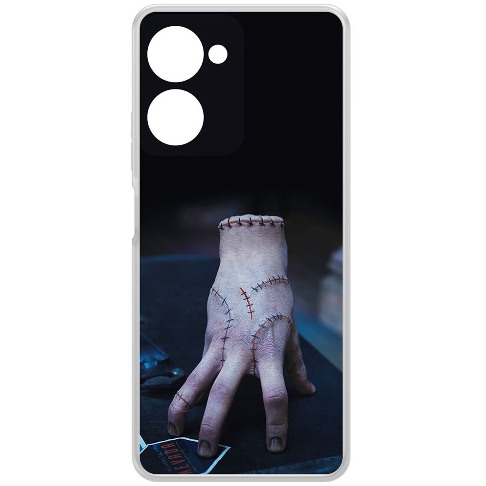 

Чехол-накладка Krutoff Clear Case Уэнсдей Аддамс - Вещь для Realme 10 Pro, Прозрачный