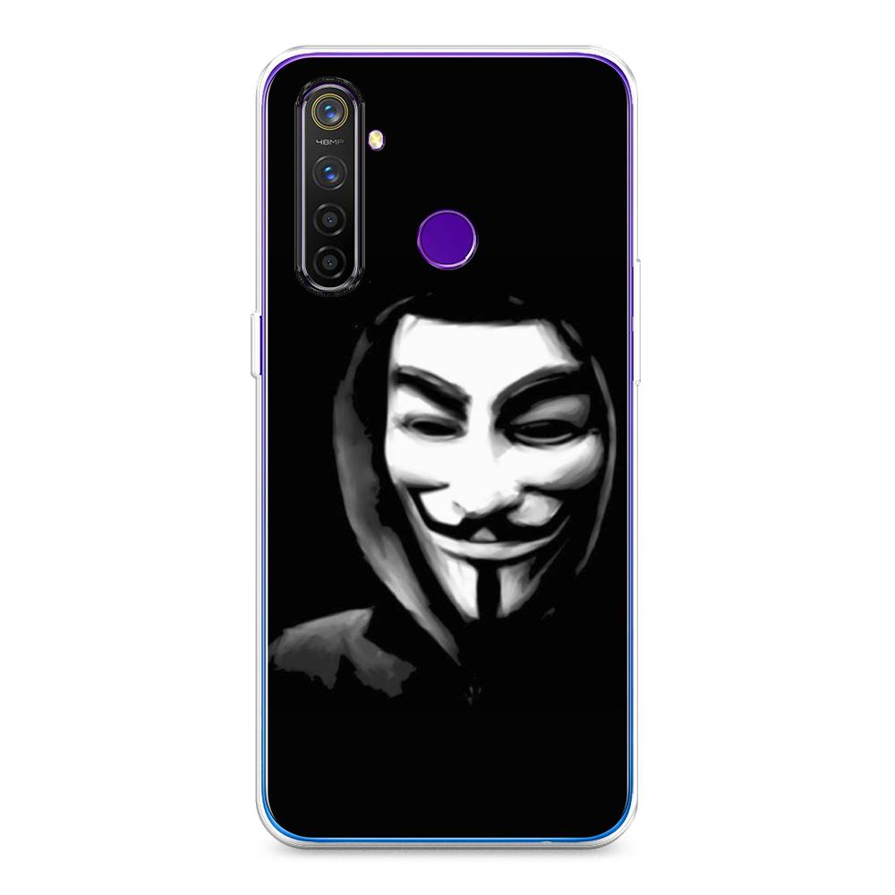 

Чехол Awog на Realme 5 Pro "Анонимус", Разноцветный, 251650-5