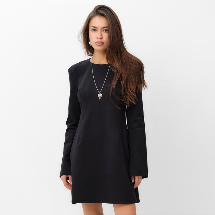 

Платье женское MIST Line черное 46 RU, Черный, Line