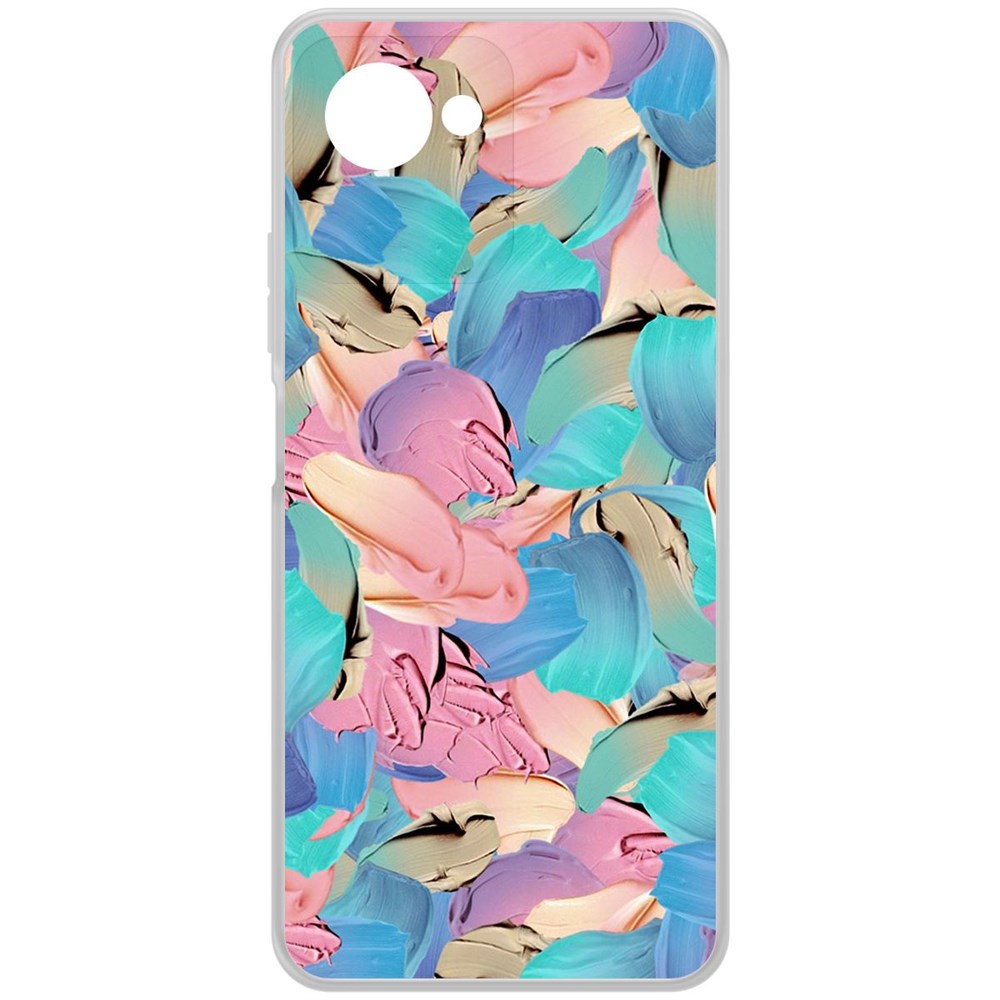 

Чехол-накладка Krutoff Clear Case Абстракт краска для Realme C30s, Прозрачный