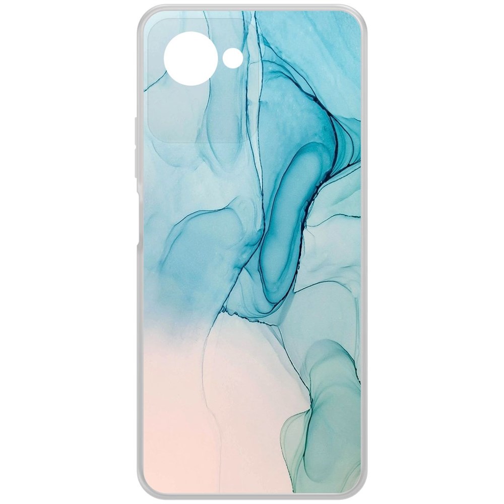 

Чехол-накладка Krutoff Clear Case Абстракт разводы для Realme C30s, Прозрачный