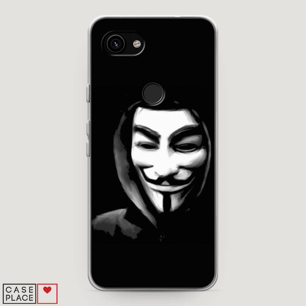 

Чехол Awog на Google Pixel 3a "Анонимус", Разноцветный, 270150-5