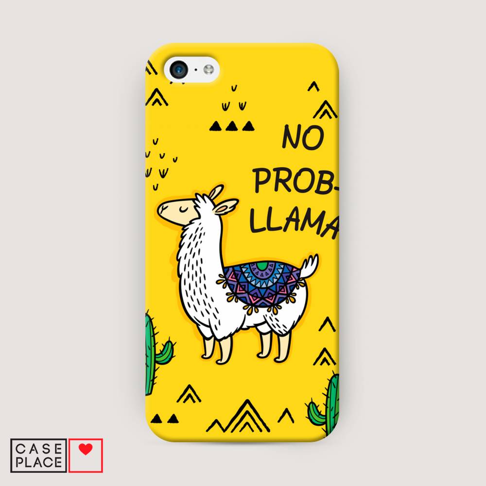 

Пластиковый чехол "No probLLama" на Apple iPhone 5C, 10220-1