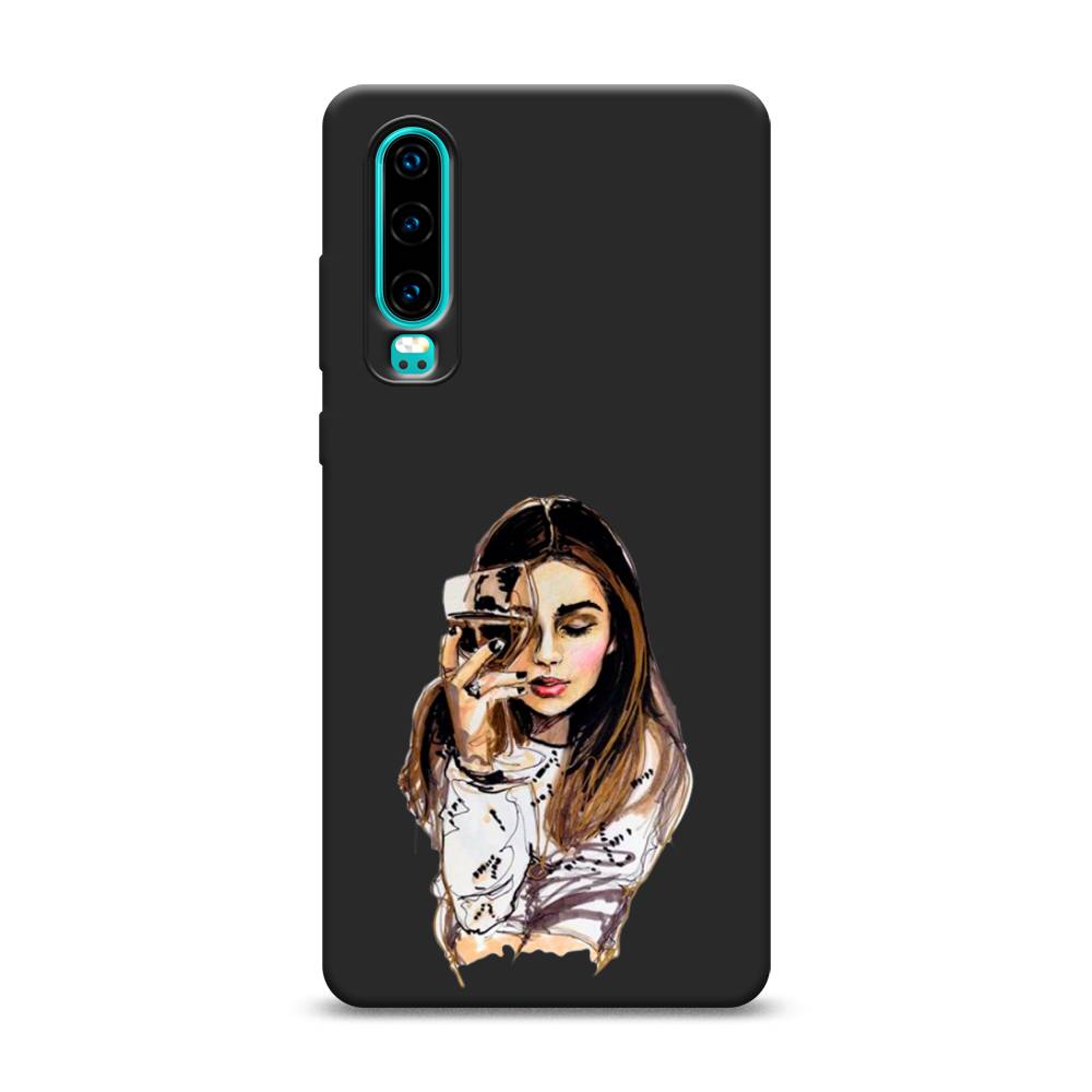 

Чехол Awog на Huawei P30 "Девушка с бокалом", Разноцветный, 68552-1