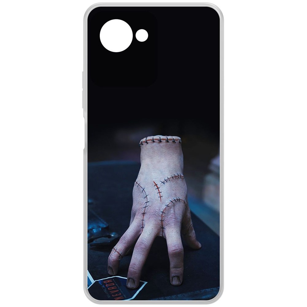 

Чехол-накладка Krutoff Clear Case Уэнсдей Аддамс - Вещь для Realme C30s, Прозрачный