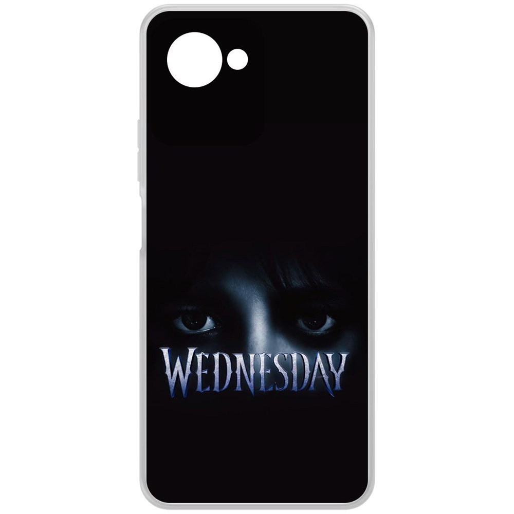 

Чехол-накладка Krutoff Clear Case Уэнсдей Аддамс - Логотип для Realme C30s, Прозрачный