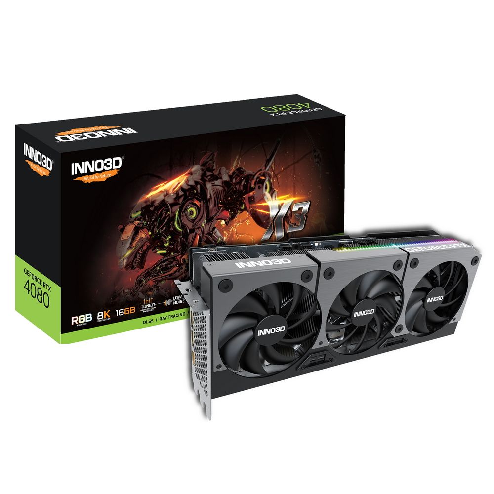 фото Видеокарта inno3d nvidia geforce rtx 4080 (dlss 3 n40803-166x-187049n)