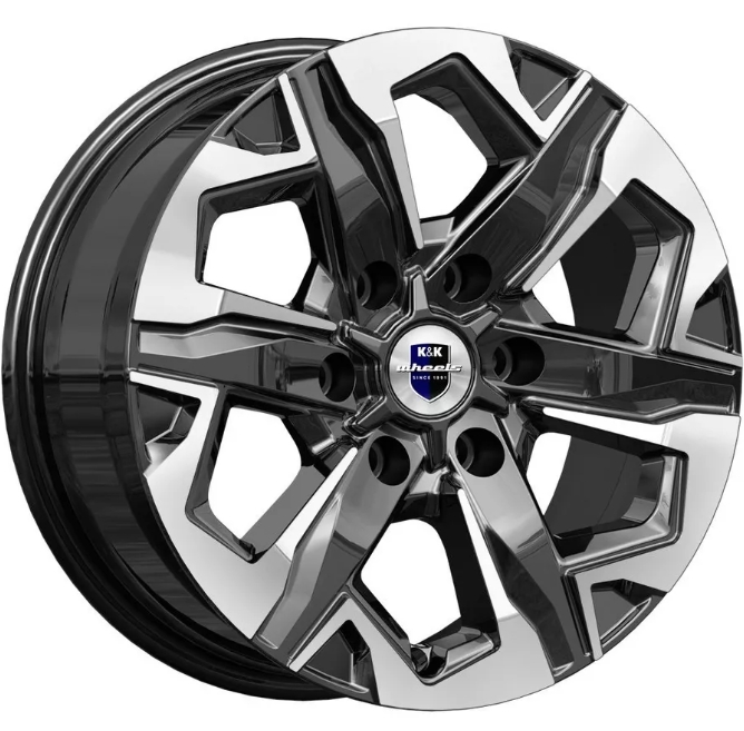 

Колесный диск 7,5x17/6x139,7 ET38 D67,1 Тейт (КС1050) Алмаз черный, Черный;серебристый