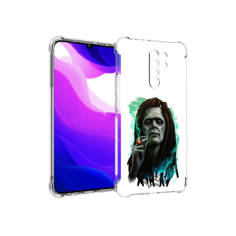 

Чехол MyPads Tocco для Xiaomi Redmi 9 зеленый мужчина с сигаретой (PT150826.259.360), Прозрачный, Tocco