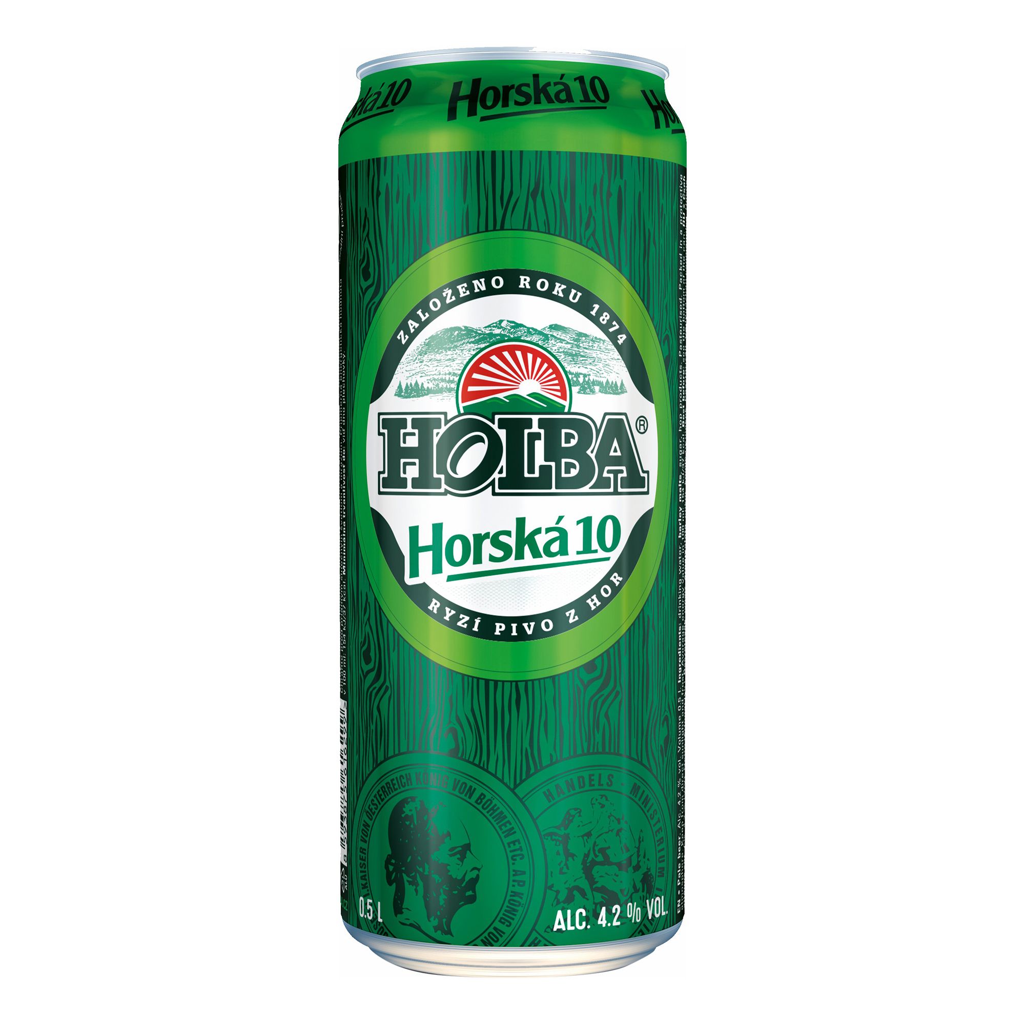 Пиво Holba Horska 10 светлое фильтрованное пастеризованное 500 мл