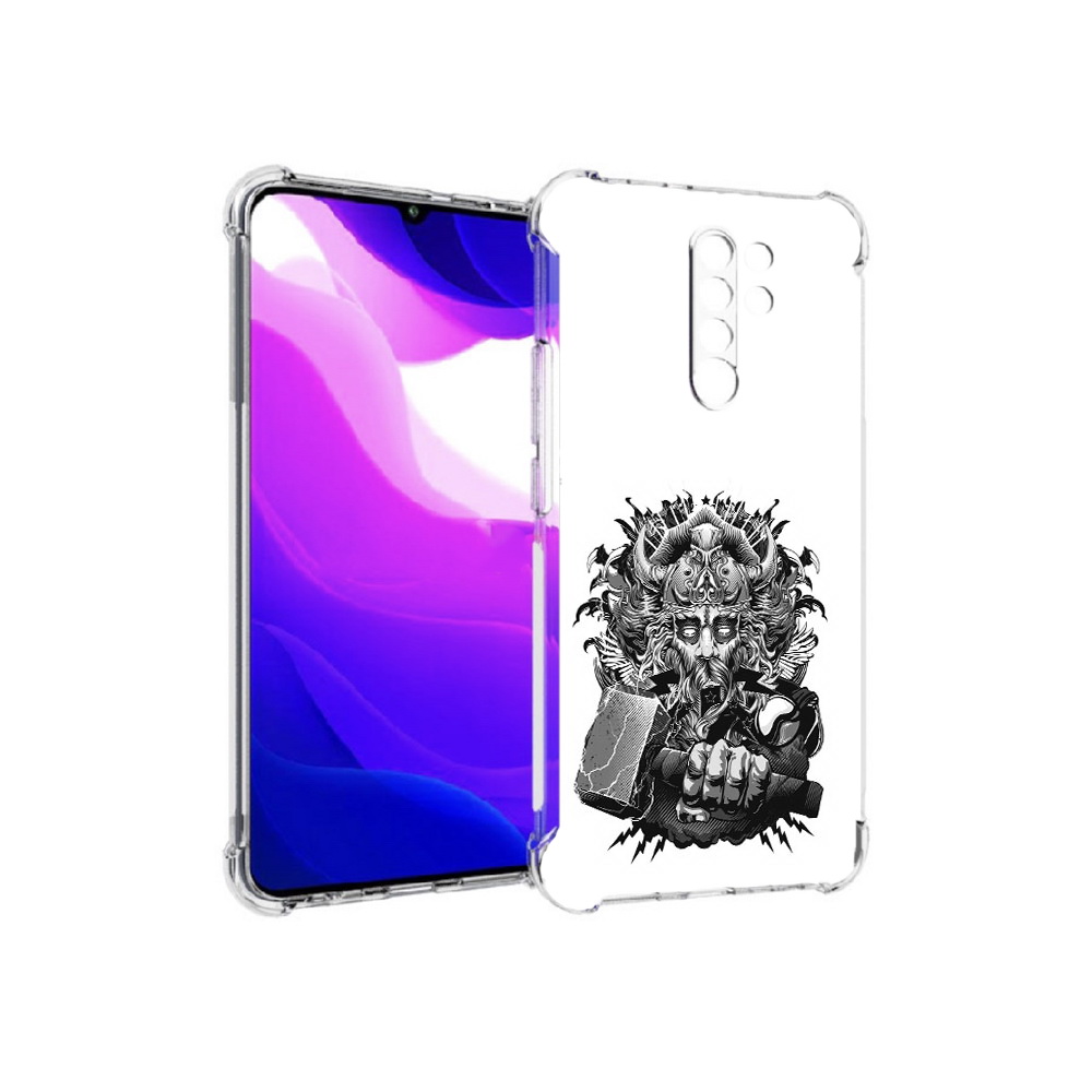 

Чехол MyPads Tocco для Xiaomi Redmi 9 злой тор (PT150826.259.363), Прозрачный, Tocco