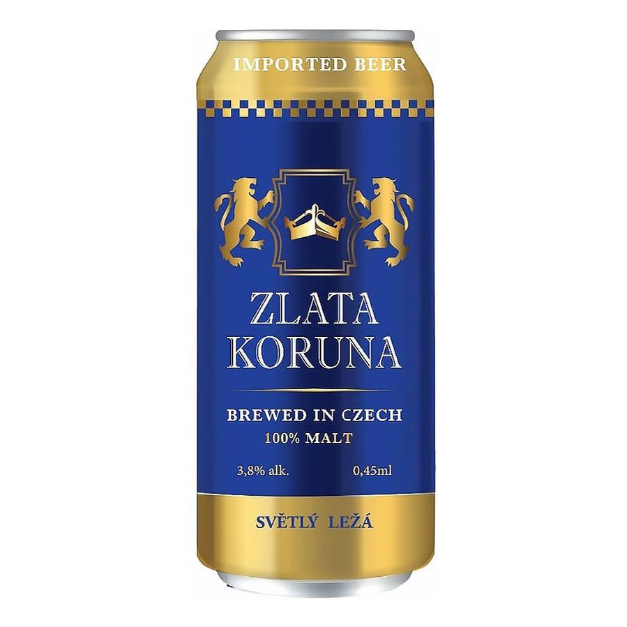 Пиво Zlatа Koruna Czech Pils светлое фильтрованное пастеризованное 3,8% 0,5 л