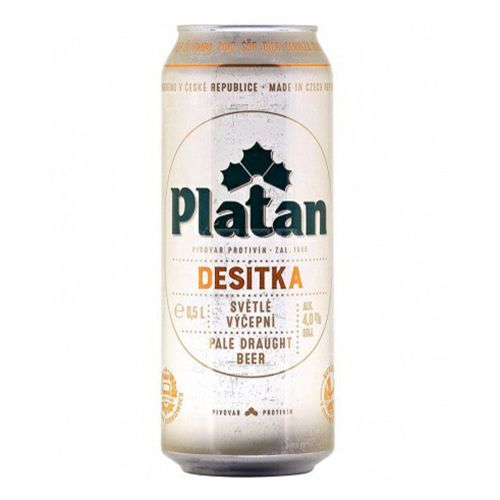 

Пиво Platan 10 светлое фильтрованное пастеризованное 4% 0,5 л