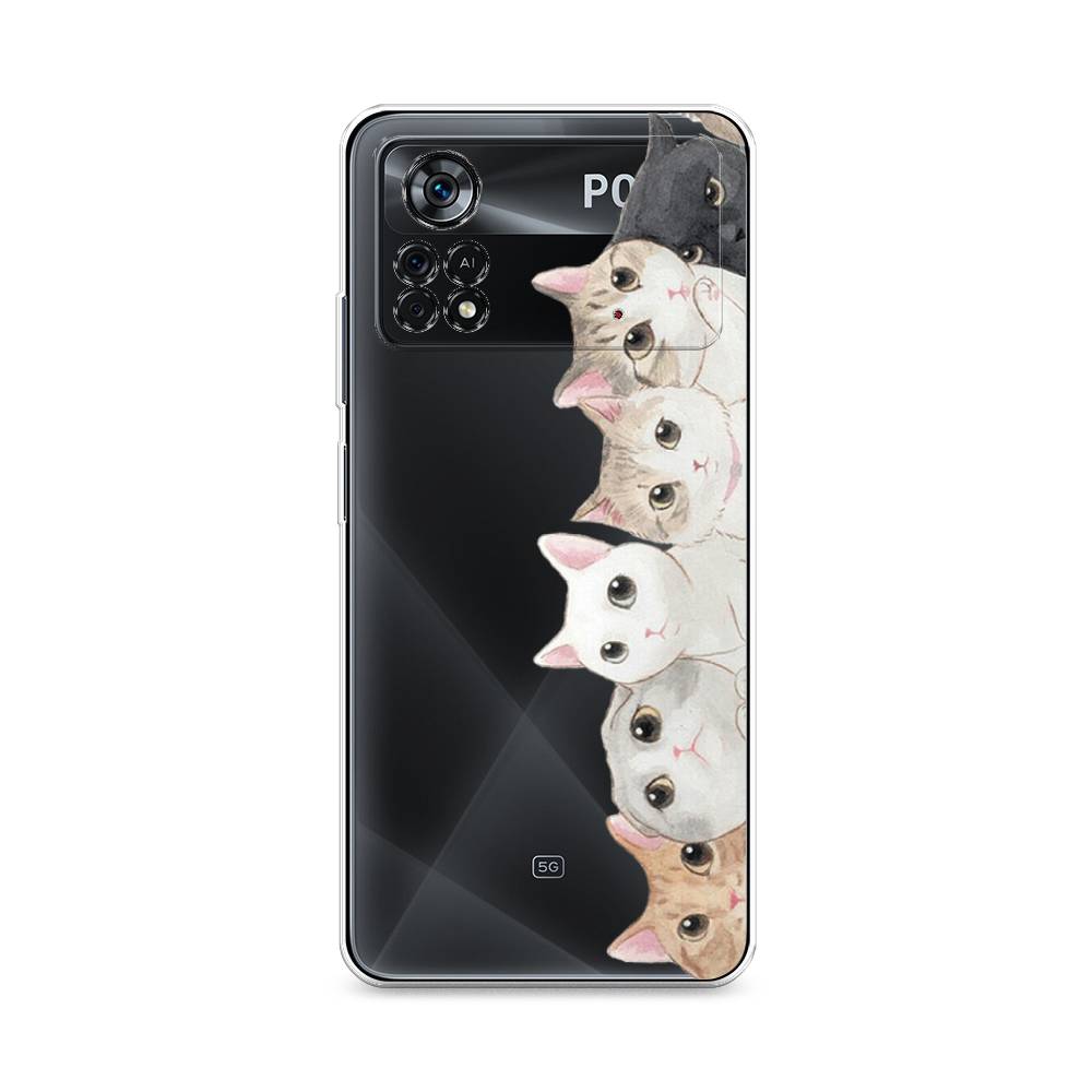 

Чехол Awog "Котики" для Xiaomi Poco X4 Pro 5G