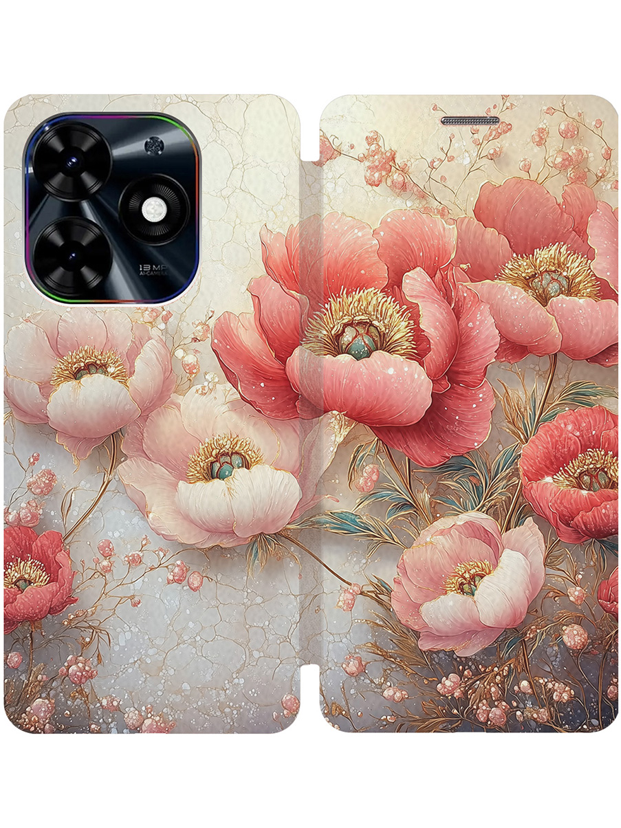 

Чехол-книжка на Tecno Spark Go 2024 / Spark 20 / 20C / Pop 8 с принтом золотой 831849, Золотистый;белый;красный, 777768823