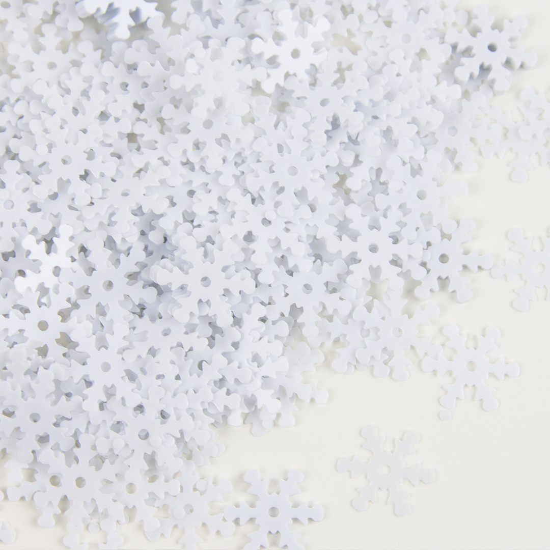 Конфетти пластик Волна веселья Белый 1,3 см, 20 г