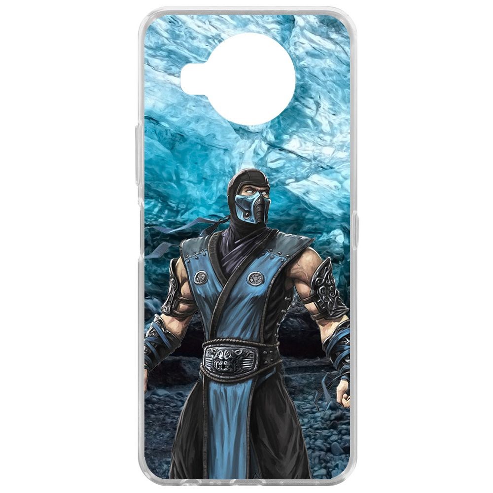 Чехол-накладка Krutoff Clear Case Мортал Комбат. Саб Зиро для Nokia 8.3 5G
