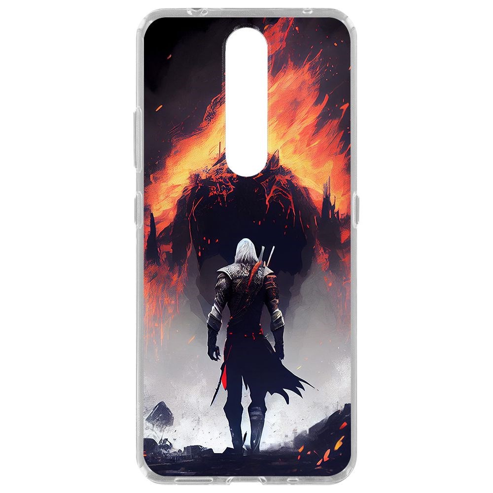

Чехол-накладка Krutoff Clear Case Ведьмак. Геральт для Nokia 2.4, Прозрачный