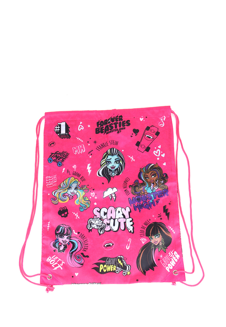 

Мешок для обуви Monster High L0273 цв. розовый, 45605010