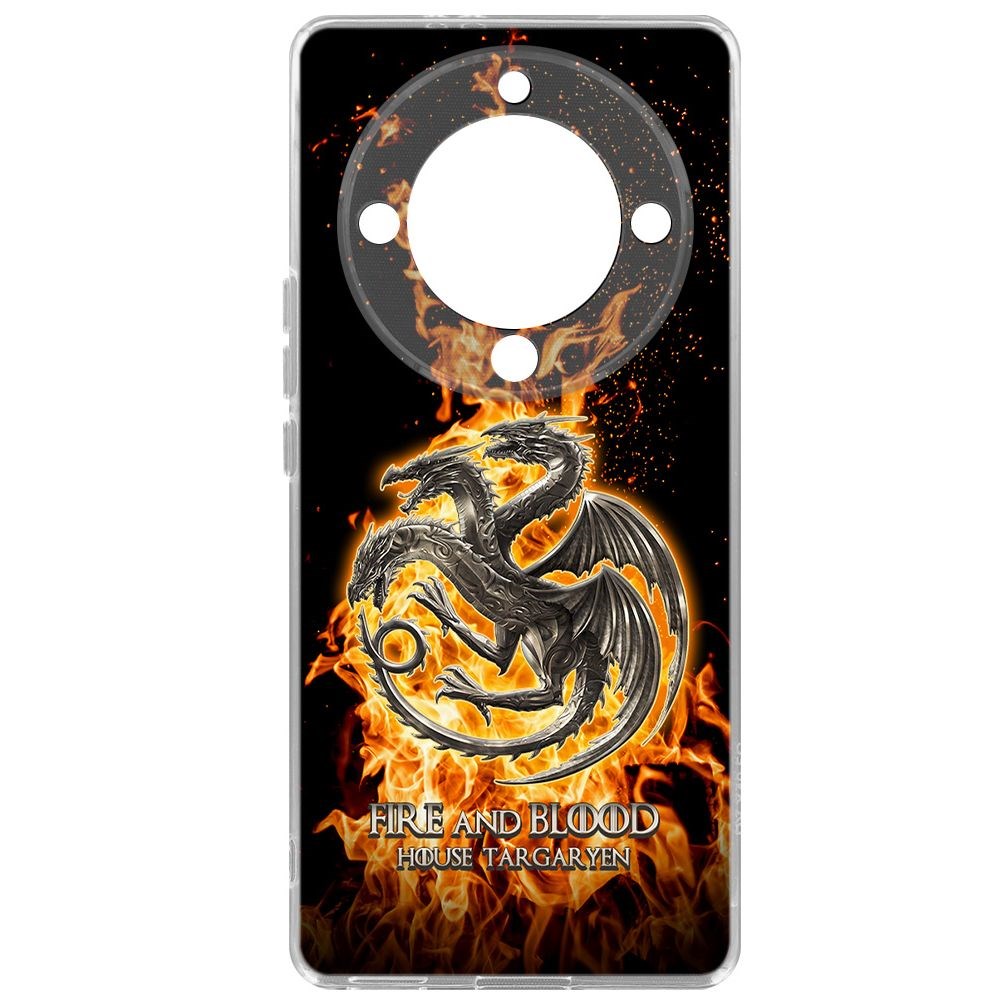 

Чехол-накладка Krutoff Clear Case Игра Престолов Дом Таргариен для Honor Magic 5 Lite, Прозрачный