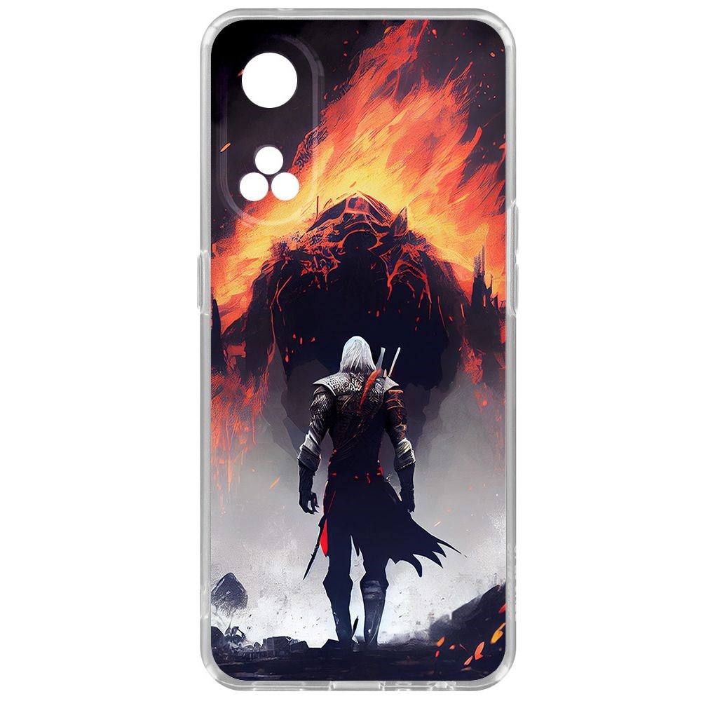 

Чехол-накладка Krutoff Clear Case Ведьмак. Геральт для Oppo Reno8T, Прозрачный