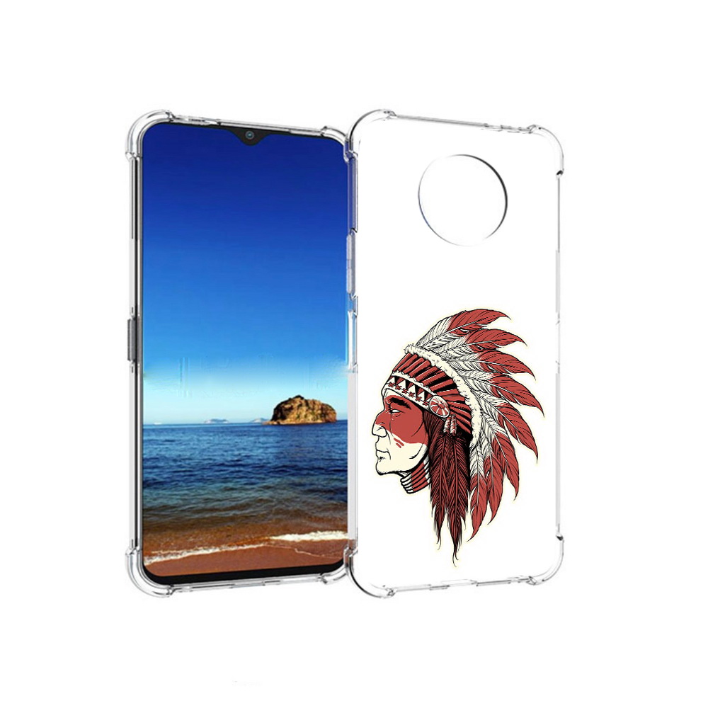 

Чехол MyPads Tocco для Nokia G50 красный индеец (PT227056.116.411), Прозрачный, Tocco