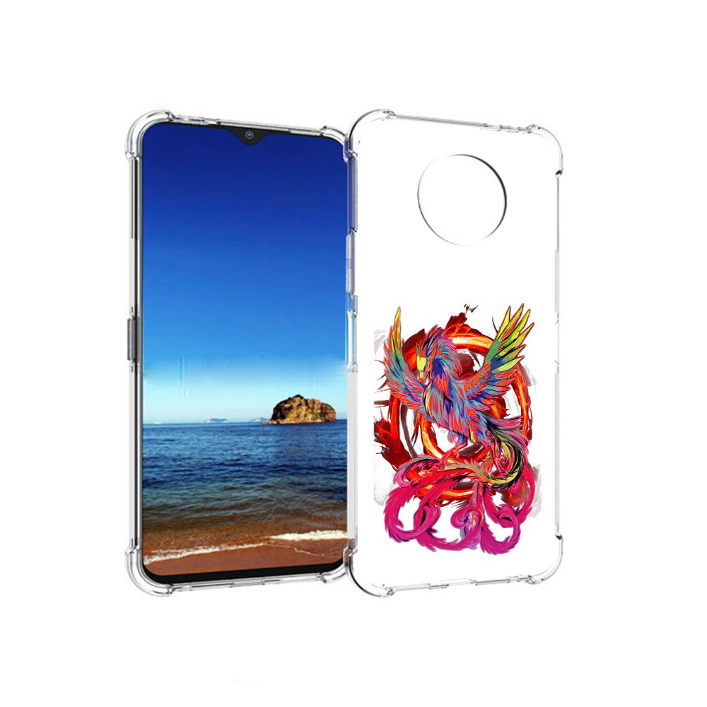 

Чехол MyPads Tocco для Nokia G50 красочный феникс (PT227056.116.414), Прозрачный, Tocco