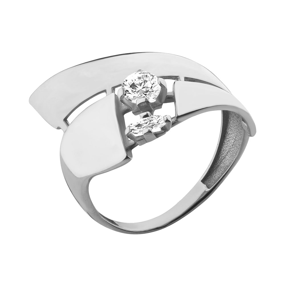 

Кольцо из серебра с фианитом р. 18,5 Aquamarine 64740А_925_р, 64740А_925_р