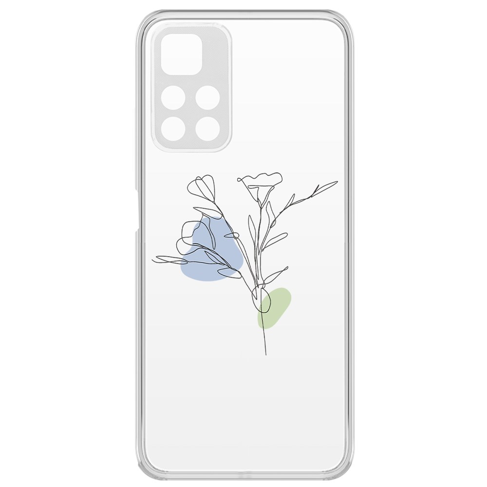 фото Чехол-накладка krutoff clear case эустома для xiaomi redmi note 11