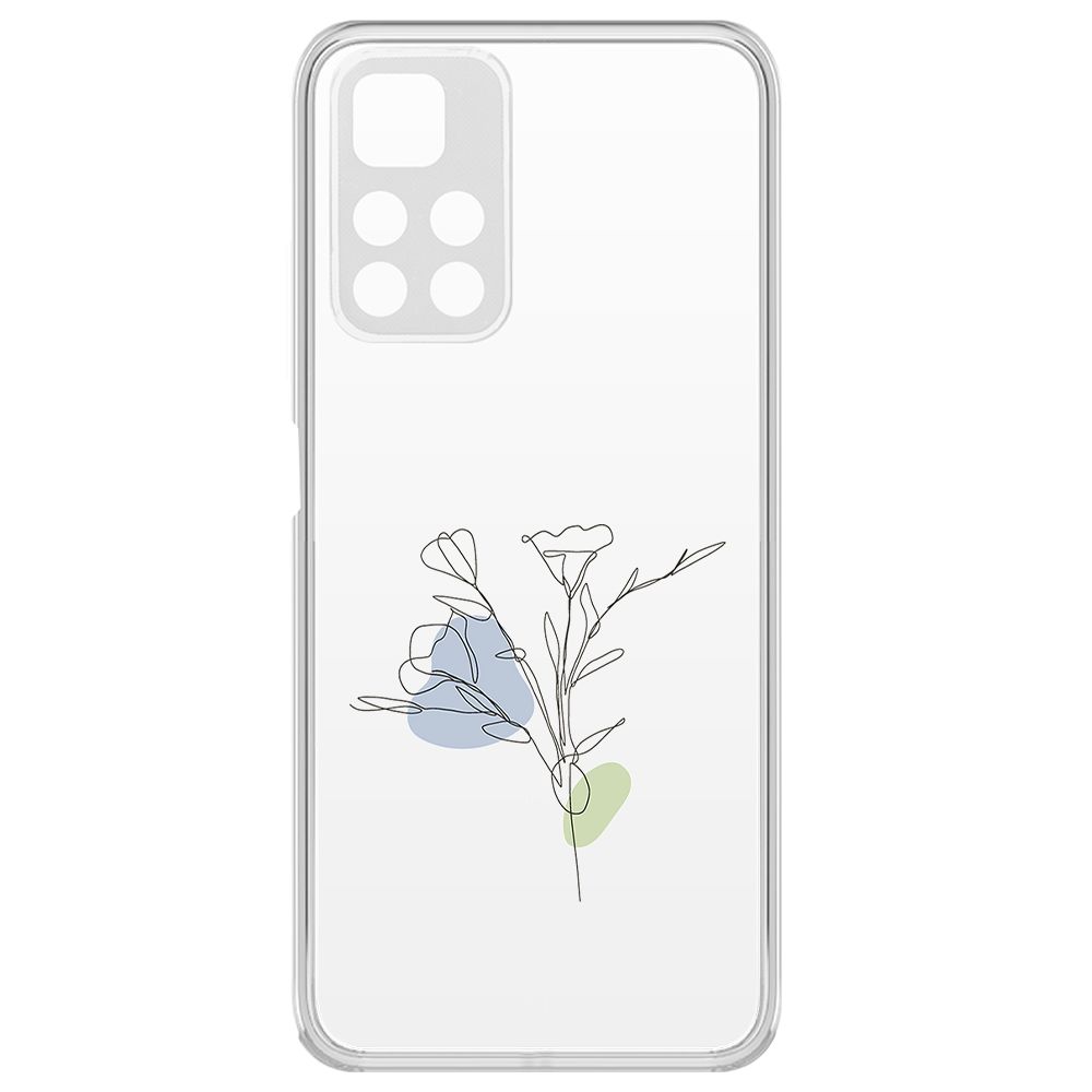

Чехол-накладка Krutoff Clear Case Эустома для Xiaomi Redmi Note 11, Прозрачный