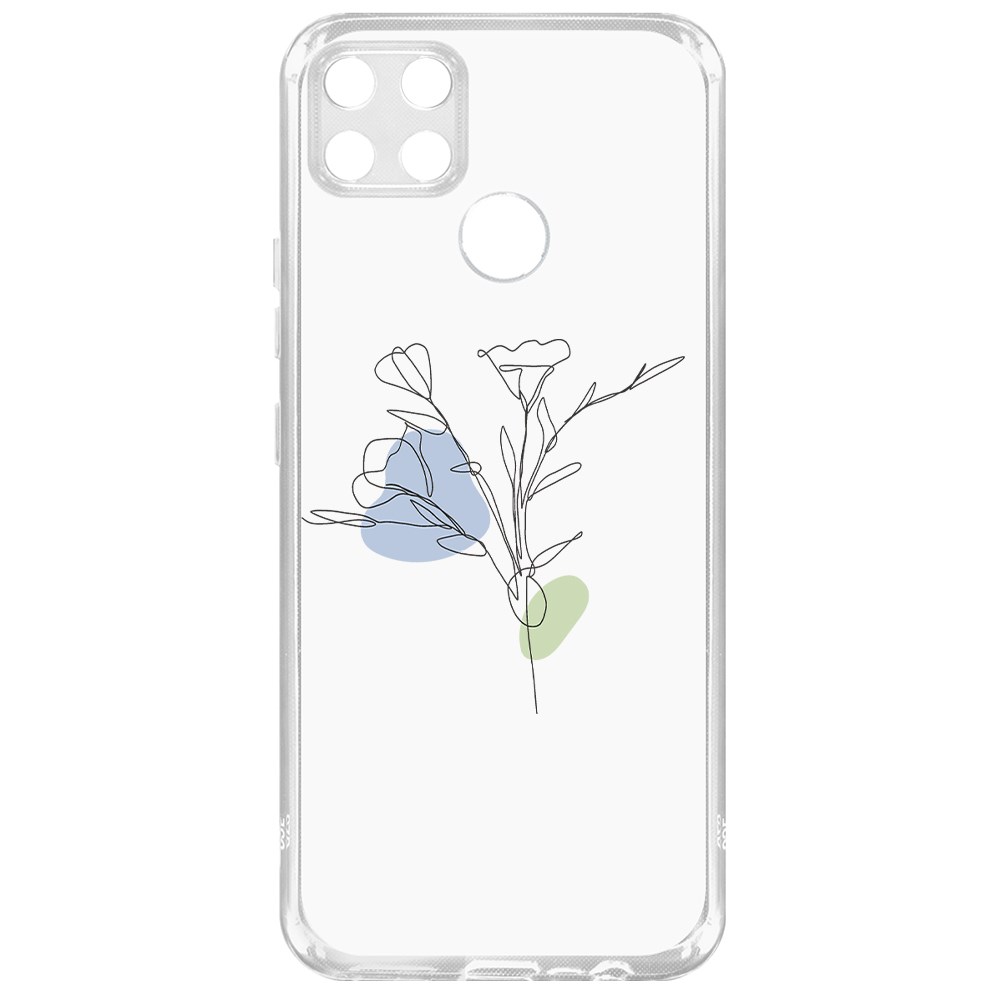 фото Чехол-накладка krutoff clear case эустома для realme c25