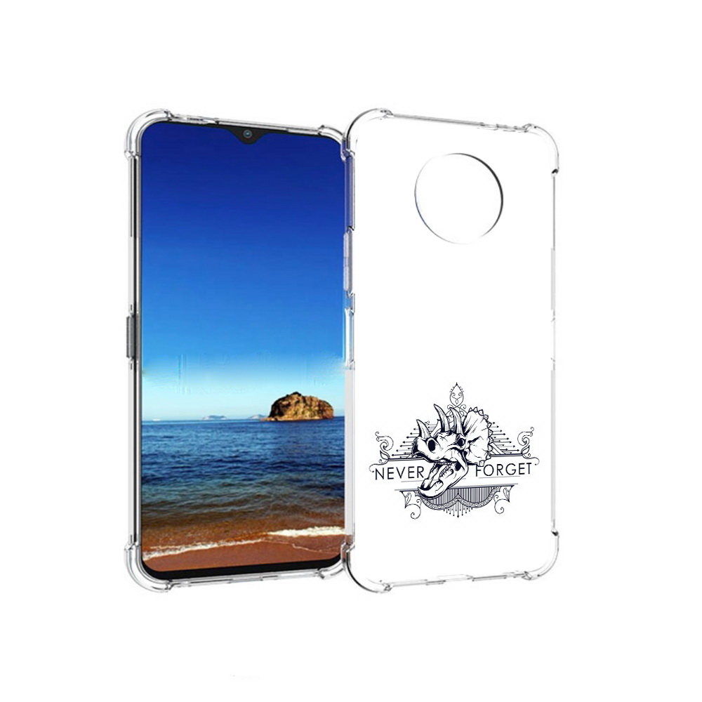 

Чехол MyPads Tocco для Nokia G50 логотип носорога никогда не забуду (PT227056.116.445), Прозрачный, Tocco