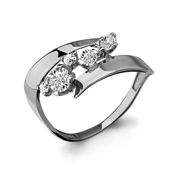 

Кольцо из серебра с фианитом р. 18,5 Aquamarine 64803А_925_р, 64803А_925_р