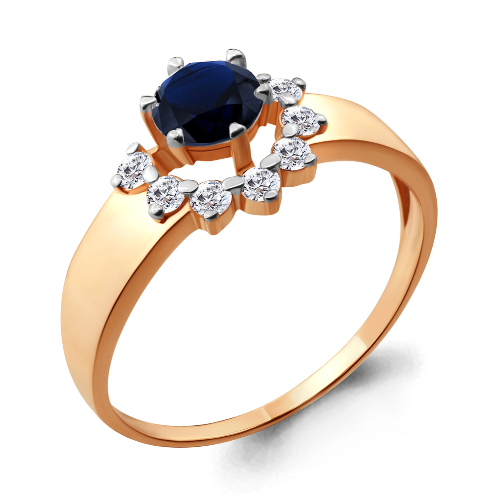 

Кольцо из серебра с сапфиром р. , Aquamarine 64814Б_925_з, 64814Б_925_з