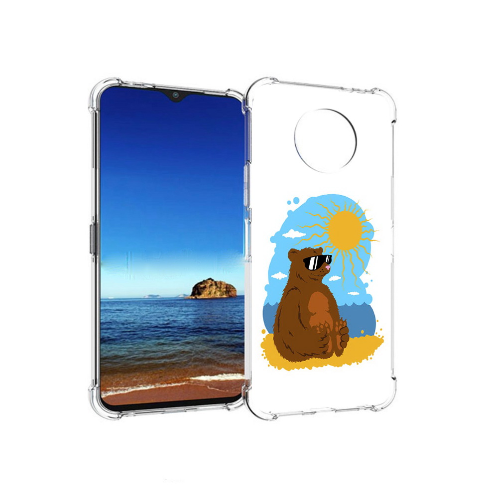 

Чехол MyPads Tocco для Nokia G50 медведь на чиле (PT227056.116.468), Прозрачный, Tocco