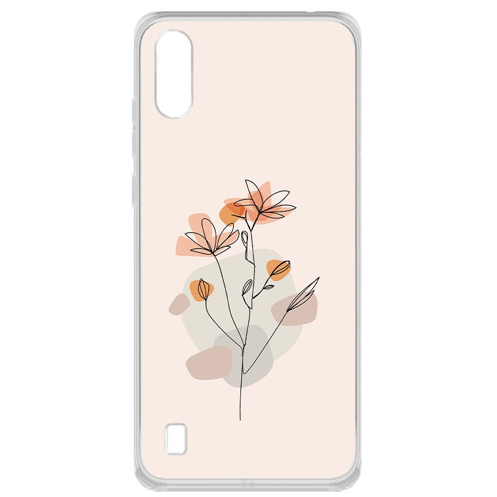 

Чехол-накладка Krutoff Clear Case Ромашки для ZTE Blade A51 Lite
