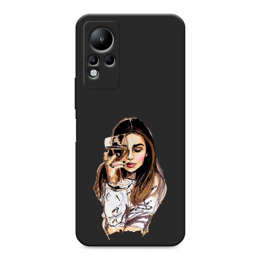 

Чехол Awog на Infinix Note 11/12 G88 "Девушка с бокалом", Разноцветный, 3100452-1