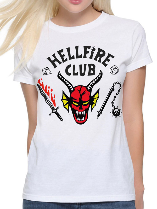 

Футболка женская DreamShirts Studio Hellfire Club / Stranger Things белая 3XL, Белый, Hellfire Club / Клуб Адского пламени / Очень Странные Дела / Stranger Things