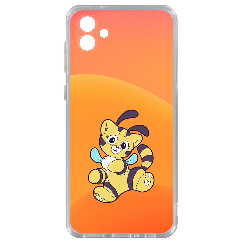 

Чехол-накладка Krutoff Clear Case Хаги Ваги - Кошка-Пчёлка для Samsung Galaxy A04 (A045), Прозрачный