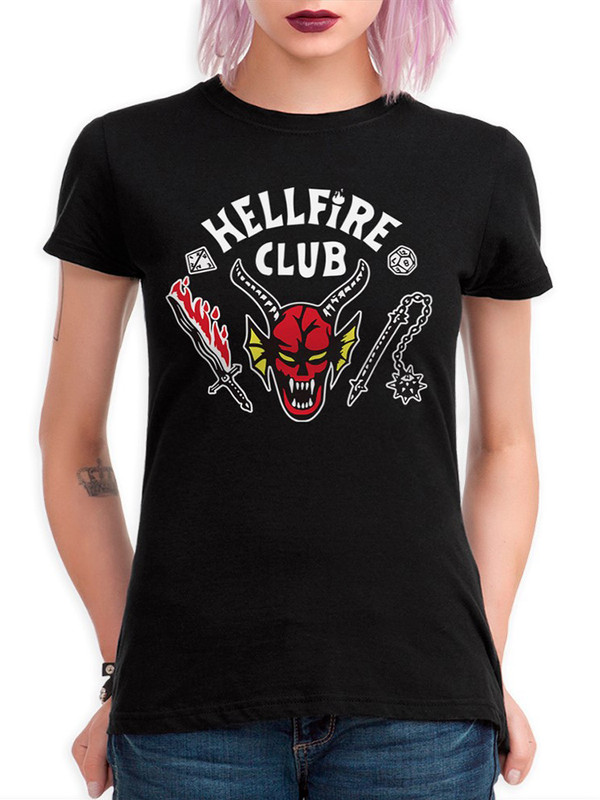 

Футболка женская DreamShirts Studio Hellfire Club / Stranger Things черная 2XL, Черный, Hellfire Club / Клуб Адского пламени / Очень Странные Дела / Stranger Things